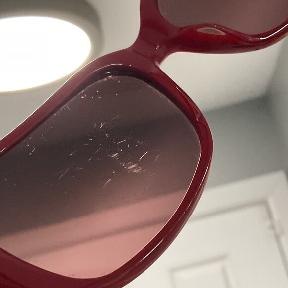 Dolce & Gabbana Sunglasses D&G 3006 63-17-125 Red Silver Logos Scratched Lenses main image 5